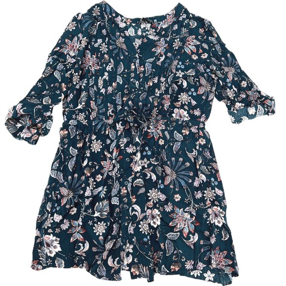 Hilary Radley| Women's Tunic | Navy Floral | Large - Picture 1 of 2
